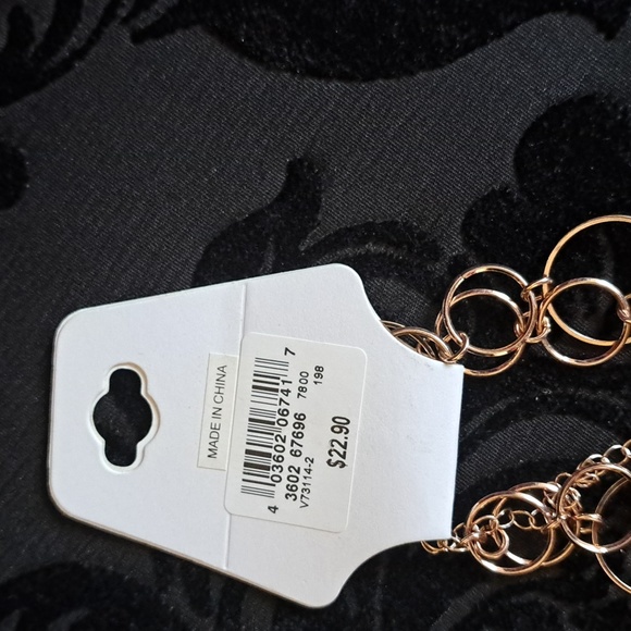NWT Ricki's Rose Gold 2 layer necklace - Picture 3 of 3